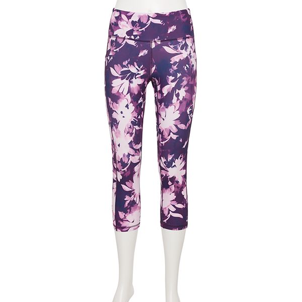 Women's Tek Gear® Ultrastretch Pocket High-Waisted Capri Leggings -  Purple Daisy (MEDIUM) – BrickSeek