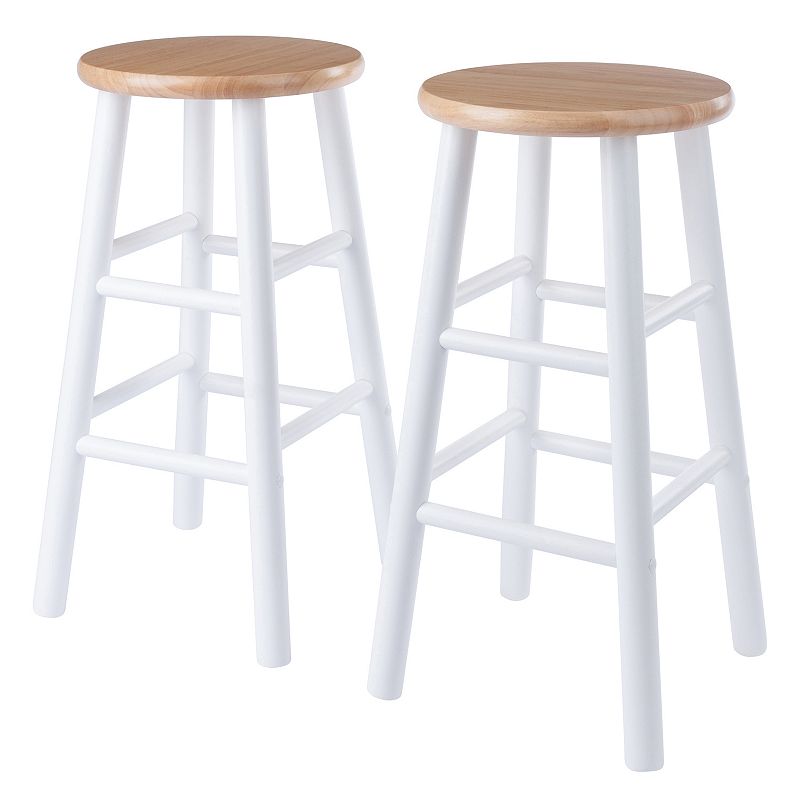 Winsome Huxton Two Tone Counter Stool 2-piece Set, Multicolor