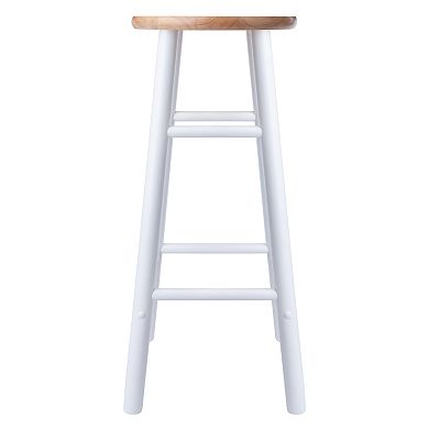 Winsome Huxton Two Tone Bar Stool 2-piece Set