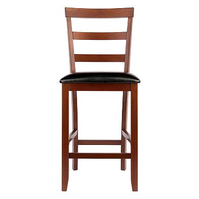 Winsome Simone Ladder Back Counter Stool 2-piece Set