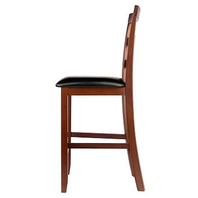 Winsome Simone Ladder Back Counter Stool 2-piece Set
