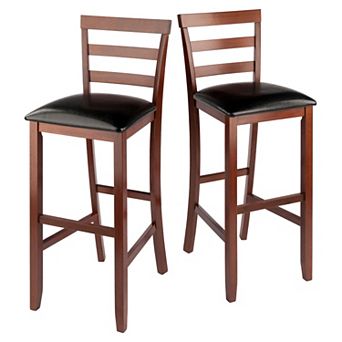 Winsome Simone Ladder Back Bar Stool 2 pc Set