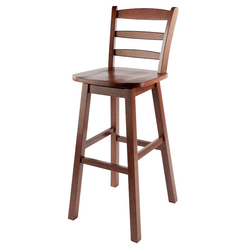 Winsome Scalera Ladder Back Bar Stool, Brown