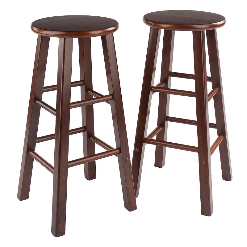 Winsome Element 2-Piece Wood Bar Stool Set