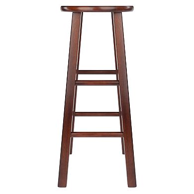 Winsome Element Walnut Finish Bar Stool 2-piece Set