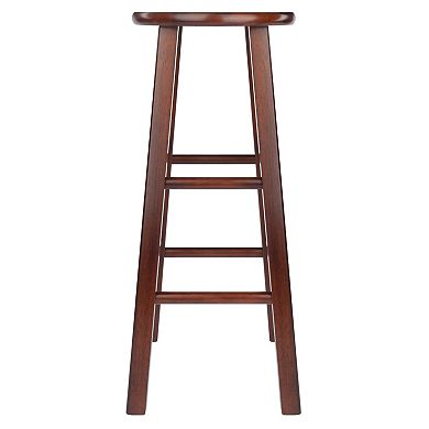 Winsome Element Walnut Finish Bar Stool 2-piece Set
