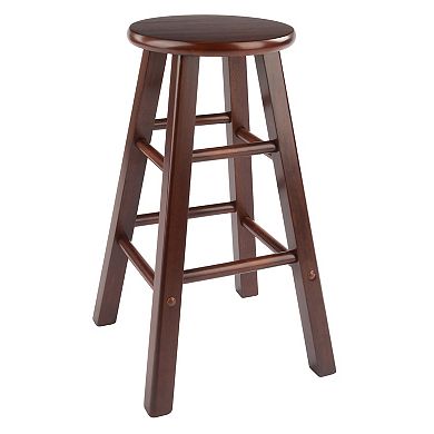 Winsome Element Walnut Finish Counter Stool 2-piece Set