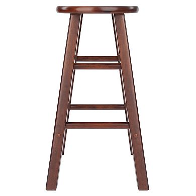 Winsome Element Walnut Finish Counter Stool 2-piece Set