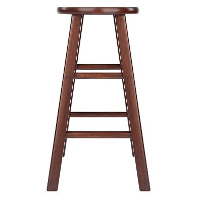 Winsome Element Walnut Finish Counter Stool 2-piece Set