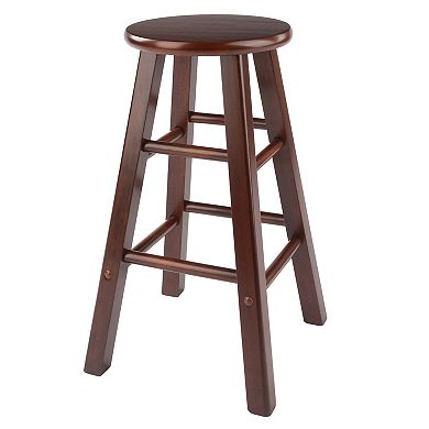 Winsome Element Walnut Finish Counter Stool 2-piece Set