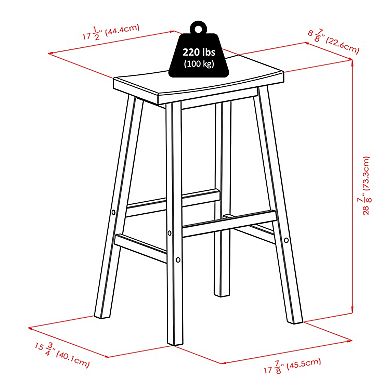 Winsome Kingsgate Dining Table & Stool 3-piece Set