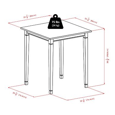 Winsome Kingsgate Dining Table & Stool 3-piece Set