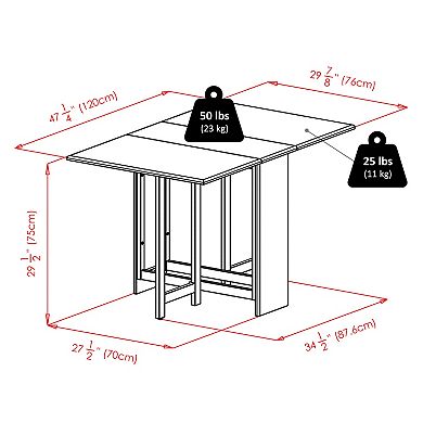 Winsome Clara Dual Drop Leaf Dining Table