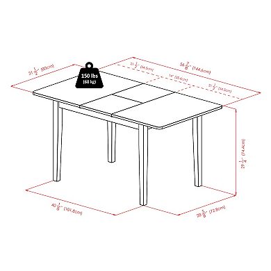 Winsome Darren Extension Dining Table