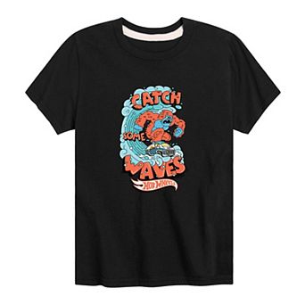 Boy's 8-20 Hot Wheels Catch Some Waves Tee