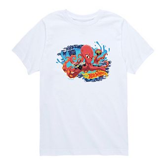 Boy's 8-20 Hot Wheels Octopus Tracks Tee