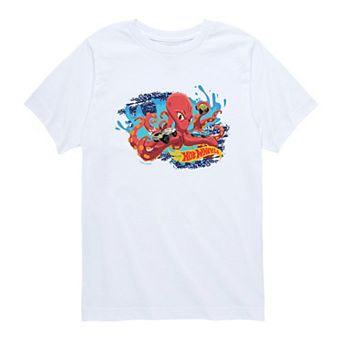 Boy's 8-20 Hot Wheels Octopus Tracks Tee