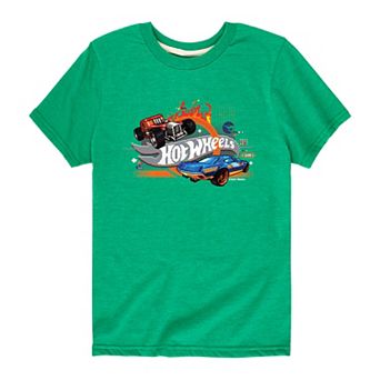 Boy's 8-20 Hot Wheels 8 Bit Game Cars Tee
