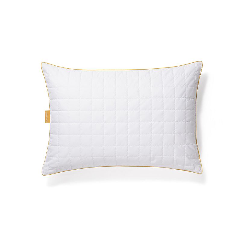 Simmons Quilted Prime Feather Fiber Pillow, White, King