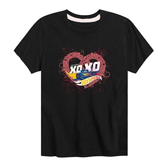 Boy's 8-20 Hot Wheels XOXO Heart Tee