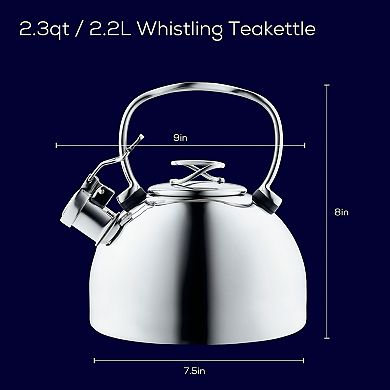 Circulon 2.3-qt. Stainless Steel Whistling Tea Kettle