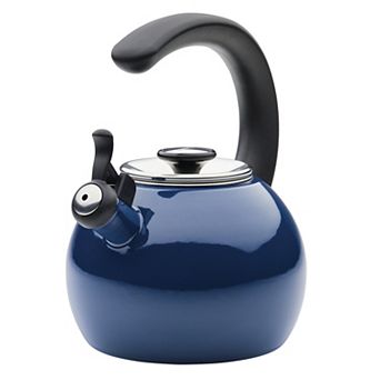 Circulon 2-qt Enamel-on-Steel Whistling Tea Kettle