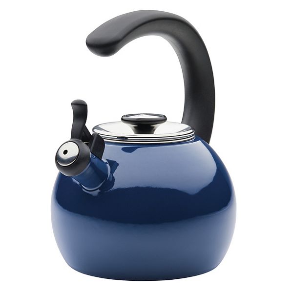 Circulon 2 qt. Enamel on Steel Whistling Tea Kettle