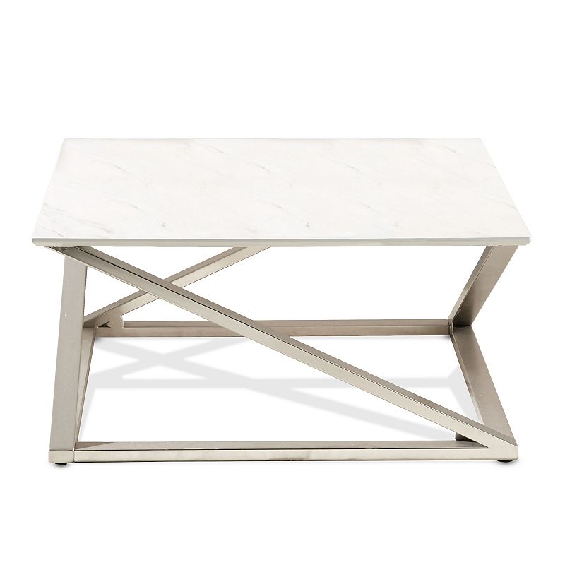 Steve Silver Co. Zurich Square Cocktail Table, White