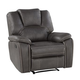 Steve Silver Co. Katrine Manual Faux-Leather Recliner