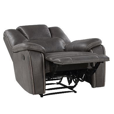 Steve Silver Co. Katrine Manual Faux-Leather Recliner