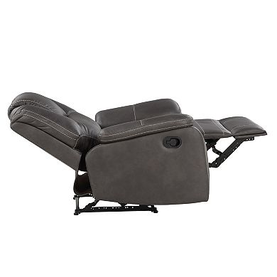 Steve Silver Co. Katrine Manual Faux-Leather Recliner