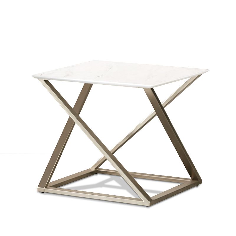Steve Silver Co. Zurich Square End Table, White