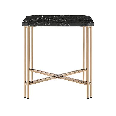 Steve Silver Co. Daxton Faux-Marble Square End Table