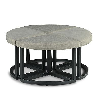 Steve Silver Co. Yukon Coffee Table with Stools 4-Piece Set