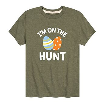 Boys 8-20 I'm On The Hunt Easter Eggs Graphic Tee