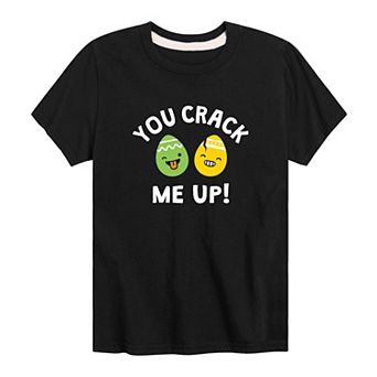 Boys 8-20 Easter Eggs You Crack Me Up Graphic Tee