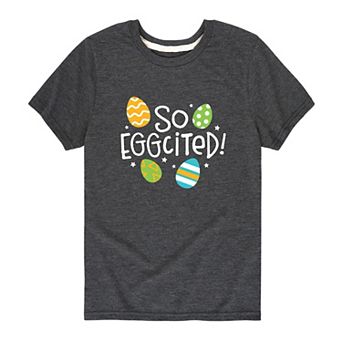 Boys 8-20 So Eggcited Easter Graphic Tee