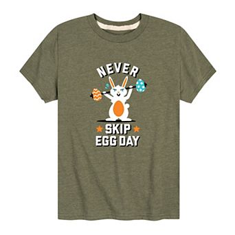 Boys 8-20 Never Skip Egg Day Easter Graphic Tee