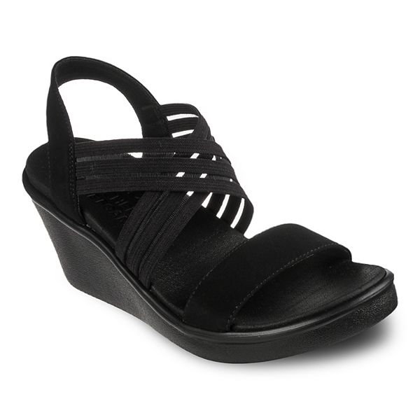 Kohls black hot sale wedge sandals