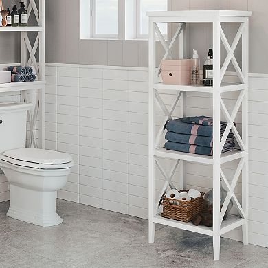 RiverRidge Home La Crosse Bathroom Storage Tower Floor Decor