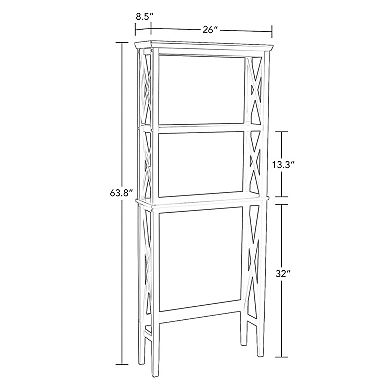 RiverRidge Home La Crosse Bathroom Spacesaver Over The Toilet Storage Cabinet