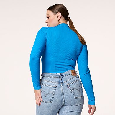 Women's INTEMPO Cut-Out Mockneck Top