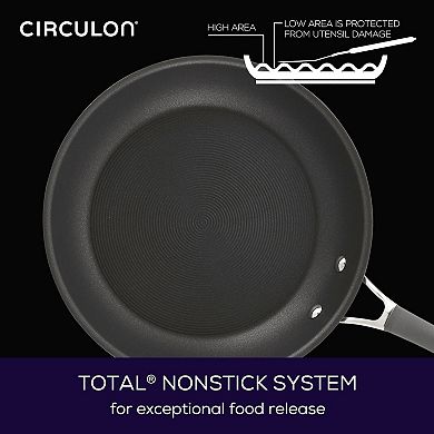 Circulon Radiance 12-in. Hard-Anodized Nonstick Deep Frypan
