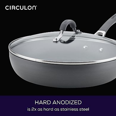 Circulon Radiance 12-in. Hard-Anodized Nonstick Deep Frypan