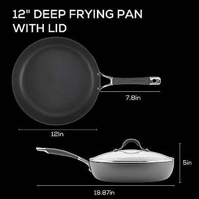 Circulon Radiance 12-in. Hard-Anodized Nonstick Deep Frypan