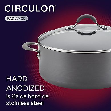 Circulon Radiance 7.5-qt. Hard-Anodized Nonstick Wide Stockpot