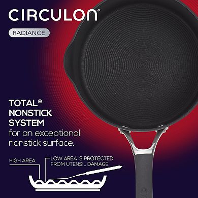 Circulon Radiance 3-qt. Hard-Anodized Nonstick Saucepan with Straining Lid