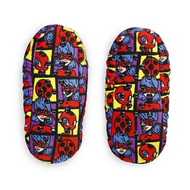 Girls Miraculous Tales of Ladybug & Cat Noir Fuzzy Babba Slipper Socks