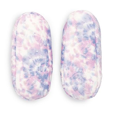 Girls Tie Dye Fuzzy Babba Slipper Socks