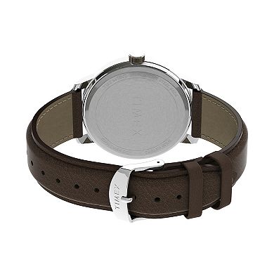 Timex Easy Reader 43 MM Men's Bold Leather Strap Watch - TW2V21300JT